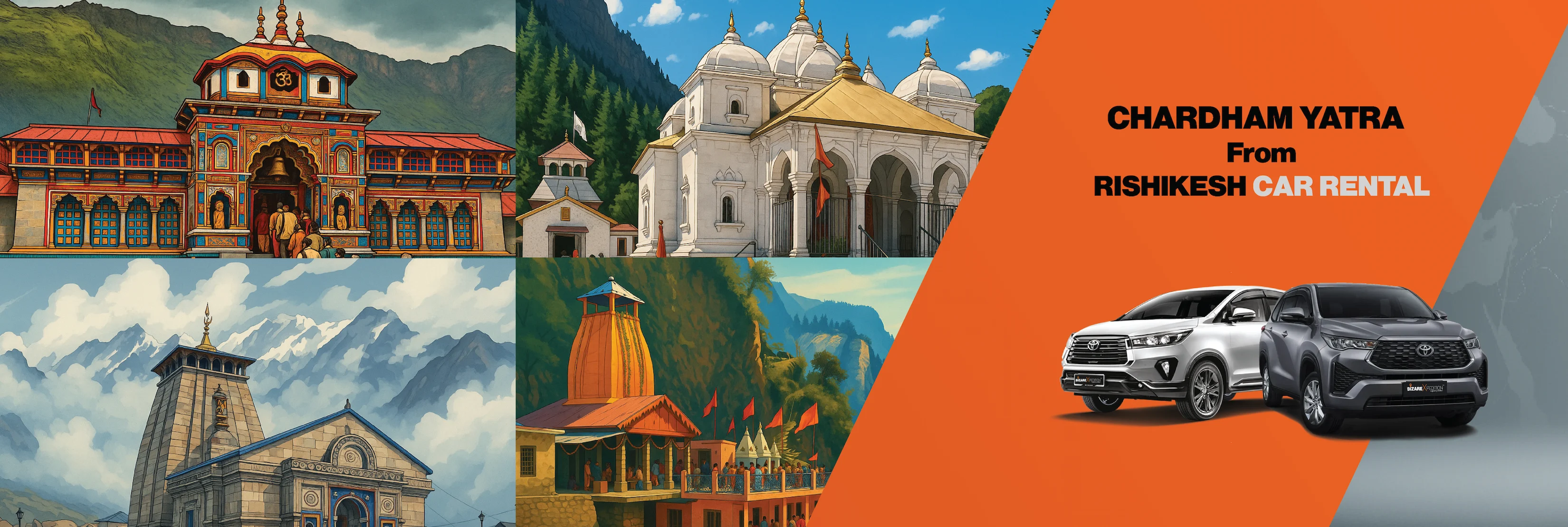 Rishikesh to Chardham Yatra by Car