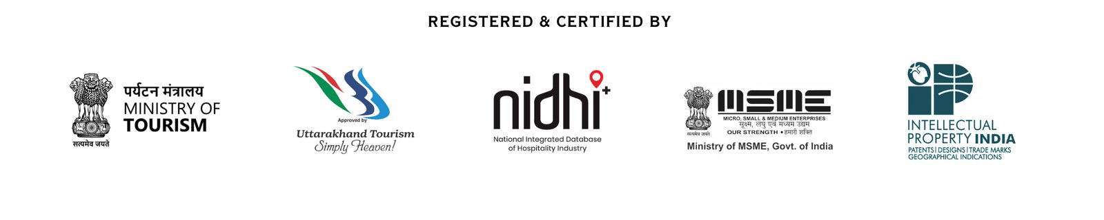 BizareXpedition is Certified by Uttarakhand Tourism, regestered in nidhi tourism of India, etc.